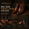 Big Size Formal Shoes for Men: Premium Leather in US 12 to 18