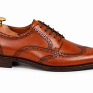 Mazaro Wingtip Brogue Oxford // Cognac Tan