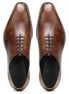 Marchena Lattice-Embossed Wholecut Oxford for Men - Patterned Leather Statement Shoes