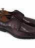 Moncrivello Croc Apron Lug-Sole Derby for Men - Chunky Croc-Embossed Derby Shoes