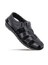 Murtosa Velcro Closed-Toe Fisherman Sandal for Men - Cushioned Leather Fisherman Sandals