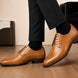 Matera Plain-Toe Derby for Men - Goodyear Welted Mirror-Polish Formal Shoes