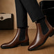 Montrose Patina Chelsea Boot for Men - Lug-Sole Leather Ankle Boots