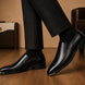 Mantova Burnished Leather Mule for Men - Backless Open-Heel Dress Shoes