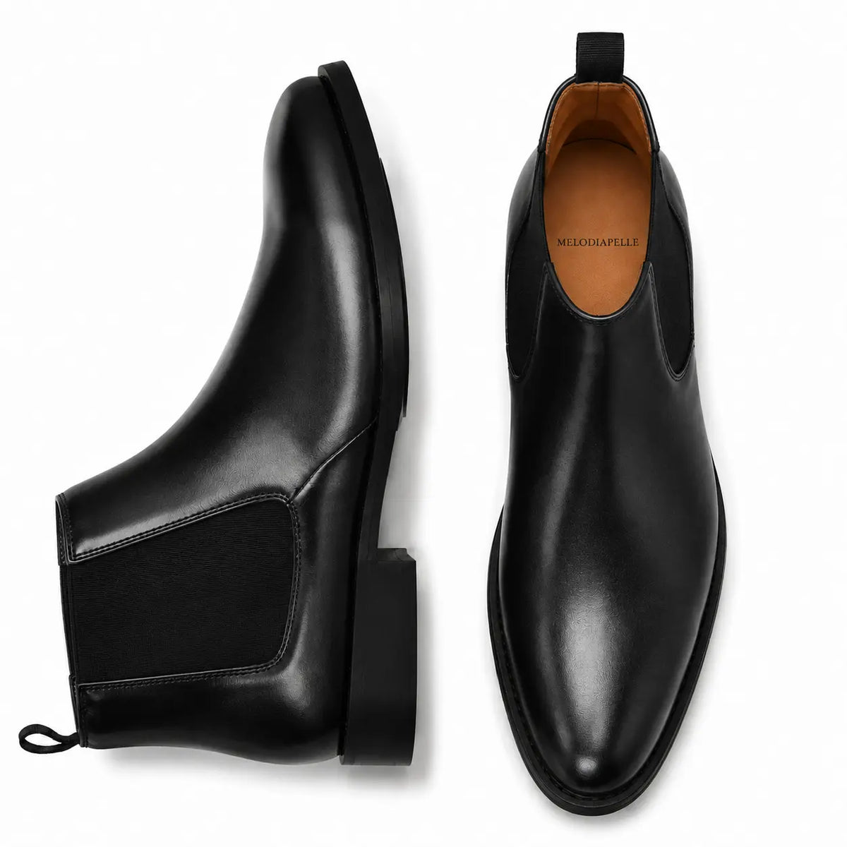 Malacca Chelsea Boot for Men - Goodyear Welted Burnished Leather Boots