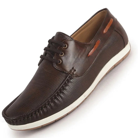 Mutriku Textured Boat Shoe for Men - Leather Boat Shoes