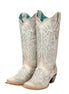 Meridian Distressed Embroidered Cowboy Boot for Men - Western Leather Boots