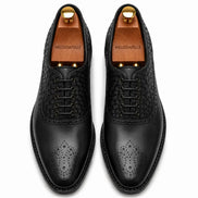 Maverick II Woven Wingtip Oxford // Cognac Tan