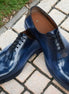 Muravera High-Shine Hand-Dyed Wholecut Oxford for Men - Glossy Leather Oxford Shoes