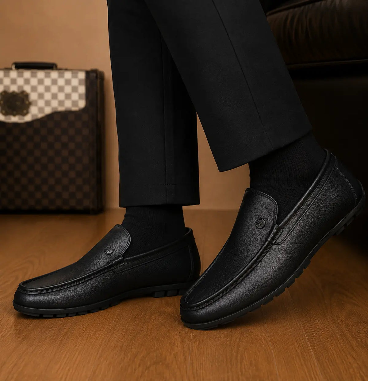 Montoya Driving Loafer for Men - Handmade Leather Moccasin Slip-On Shoes