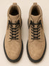 Mojave Suede Combat Boot for Men - Lug-Sole Lace-Up Leather Boots