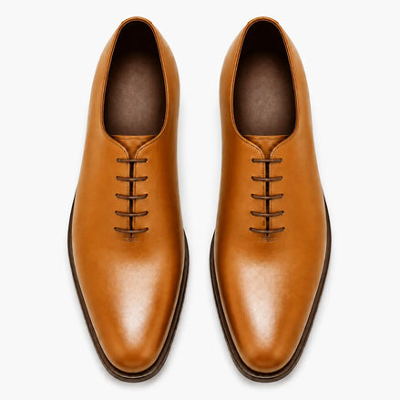 Macao Wholecut Oxford for Men - Goodyear Welted Seamless Leather Dress Shoes