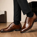 Matera Plain-Toe Derby for Men - Goodyear Welted Mirror-Polish Formal Shoes