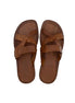 Moledo Woven Cross Slide for Men - Hand-Woven Leather Slides
