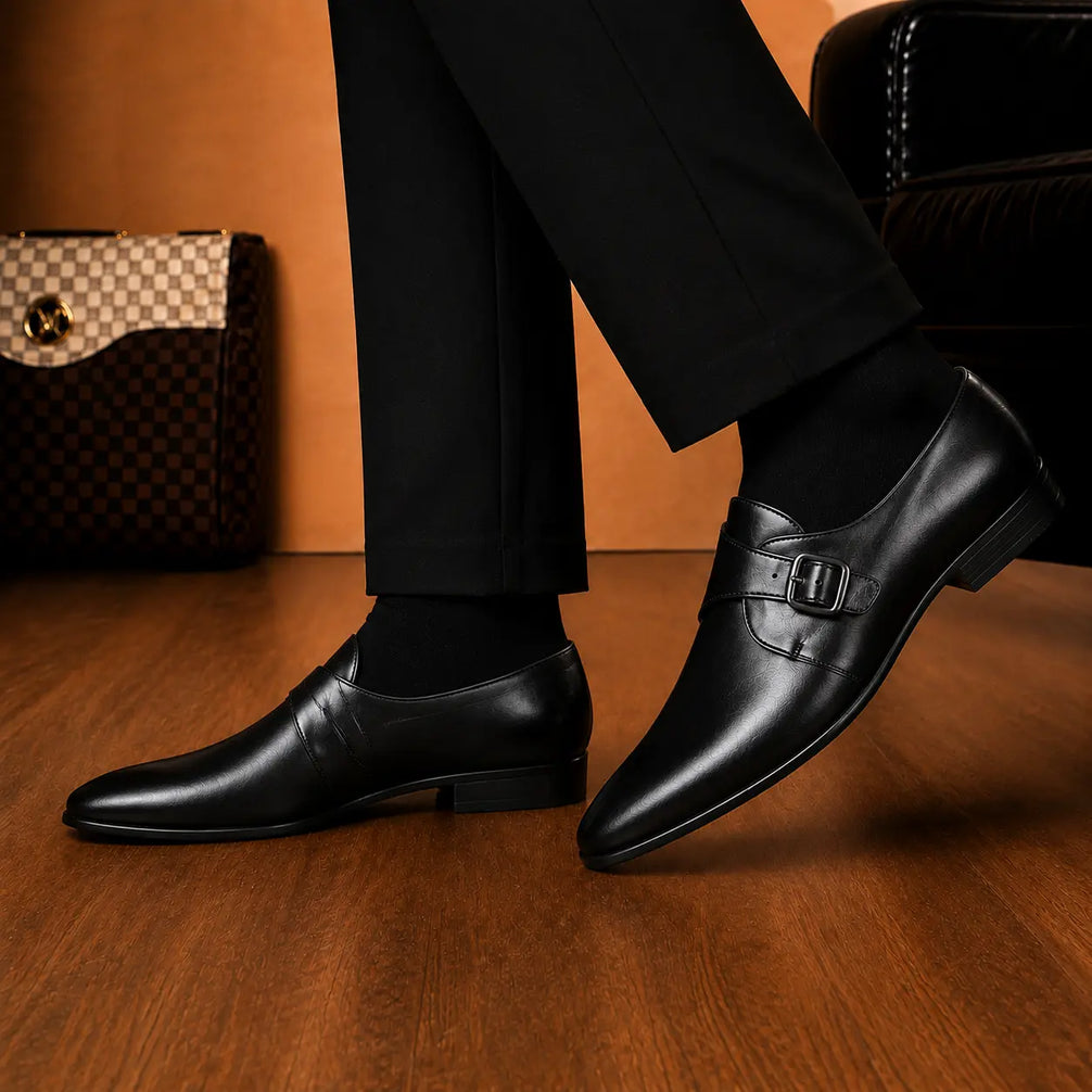 Madrid Single Monk Strap for Men - Goodyear Welted Full-Grain Leather Shoes
