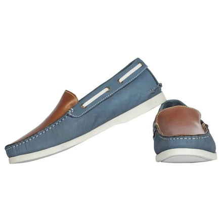 Markina Two-Tone Slip-On Boat Shoe for Men - Boat Slip-Ons
