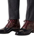 Monticello Two-Tone Balmoral Balmoral Boot for Men - Contrast Leather Dress Boots