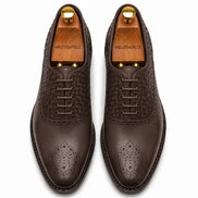 Maverick II Woven Wingtip Oxford // Cognac Tan