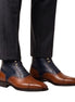 Montevecchia Contrast Balmoral Balmoral Boot for Men - Two-Tone Dress Boots