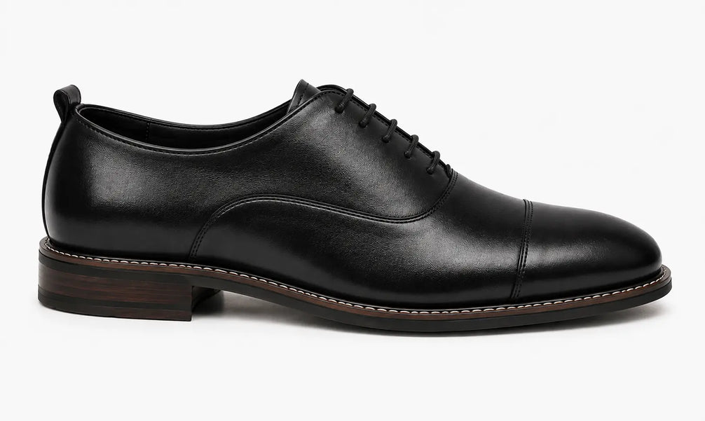 Monterosso Patina Cap-Toe Derby for Men - Handmade Leather Formal Shoes