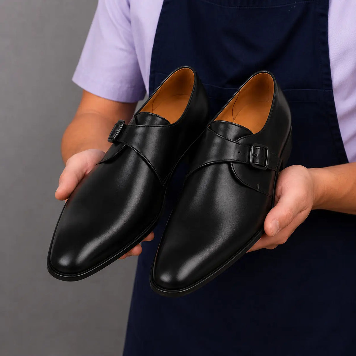 Madrid Single Monk Strap for Men - Goodyear Welted Full-Grain Leather Shoes