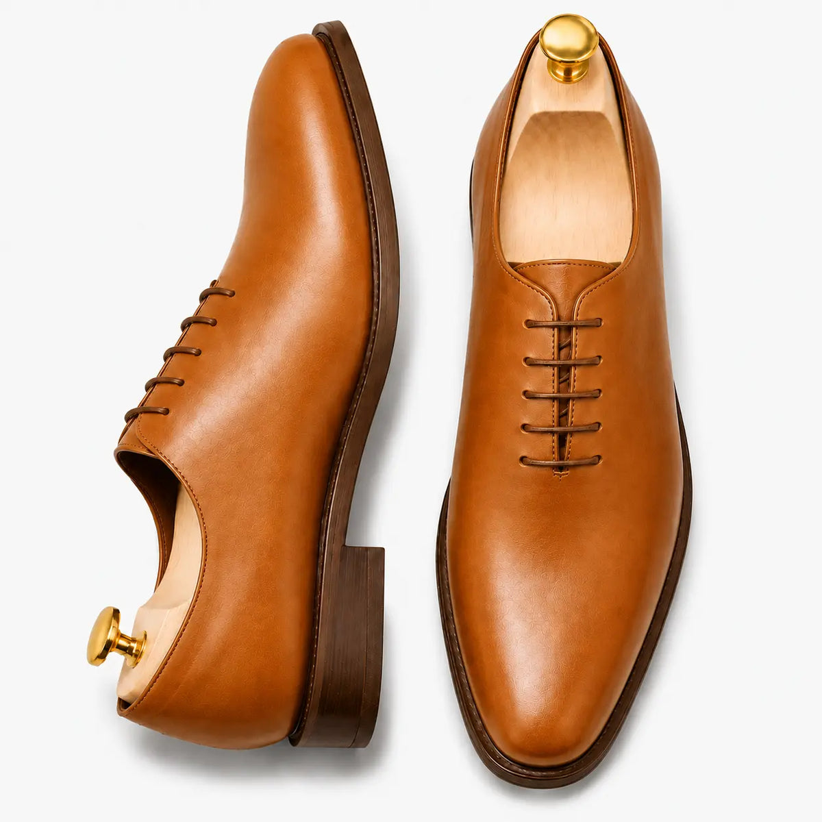 Macao Wholecut Oxford for Men - Goodyear Welted Seamless Leather Dress Shoes