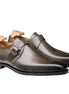 Marsala Classic Plain-Toe Single Monk Strap for Men - Smooth Calf Leather Dress Shoes