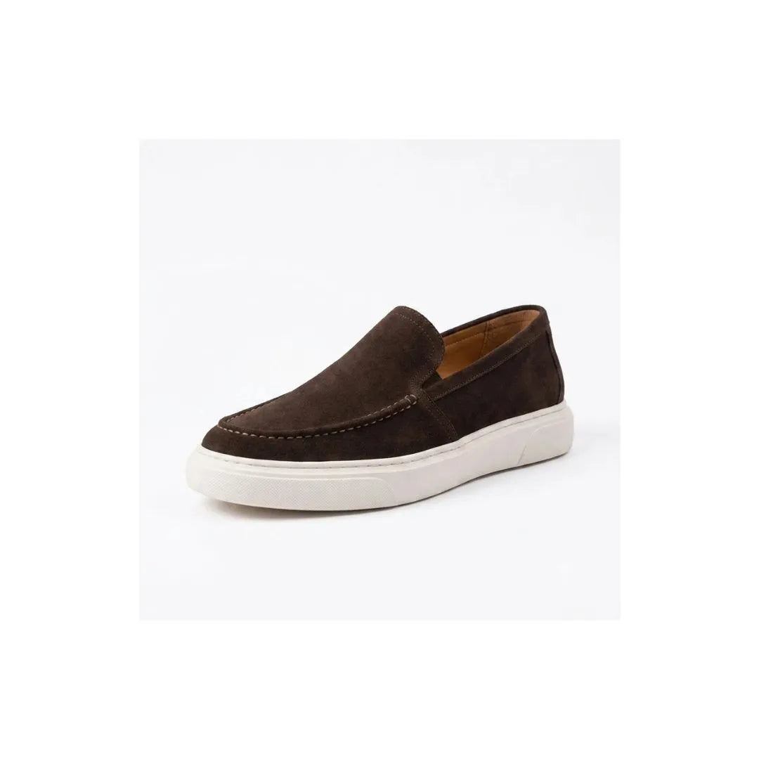 Mercenasco Suede Cupsole Loafer for Men - Suede Slip-On Sneakers