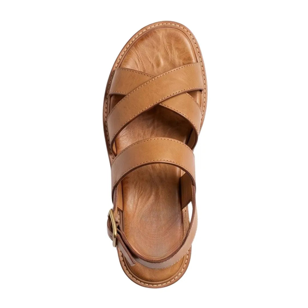 Mongardino Cross-Strap Sandal for Men - Back-Strap Leather Sandals