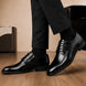 Matera Plain-Toe Derby for Men - Goodyear Welted Mirror-Polish Formal Shoes