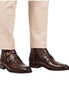 Morterone Triple-Buckle Buckle Boot for Men - Buckled Leather Ankle Boots