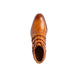 Mazzo Triple-Buckle Burnished Buckle Boot for Men - Buckled Leather Ankle Boots