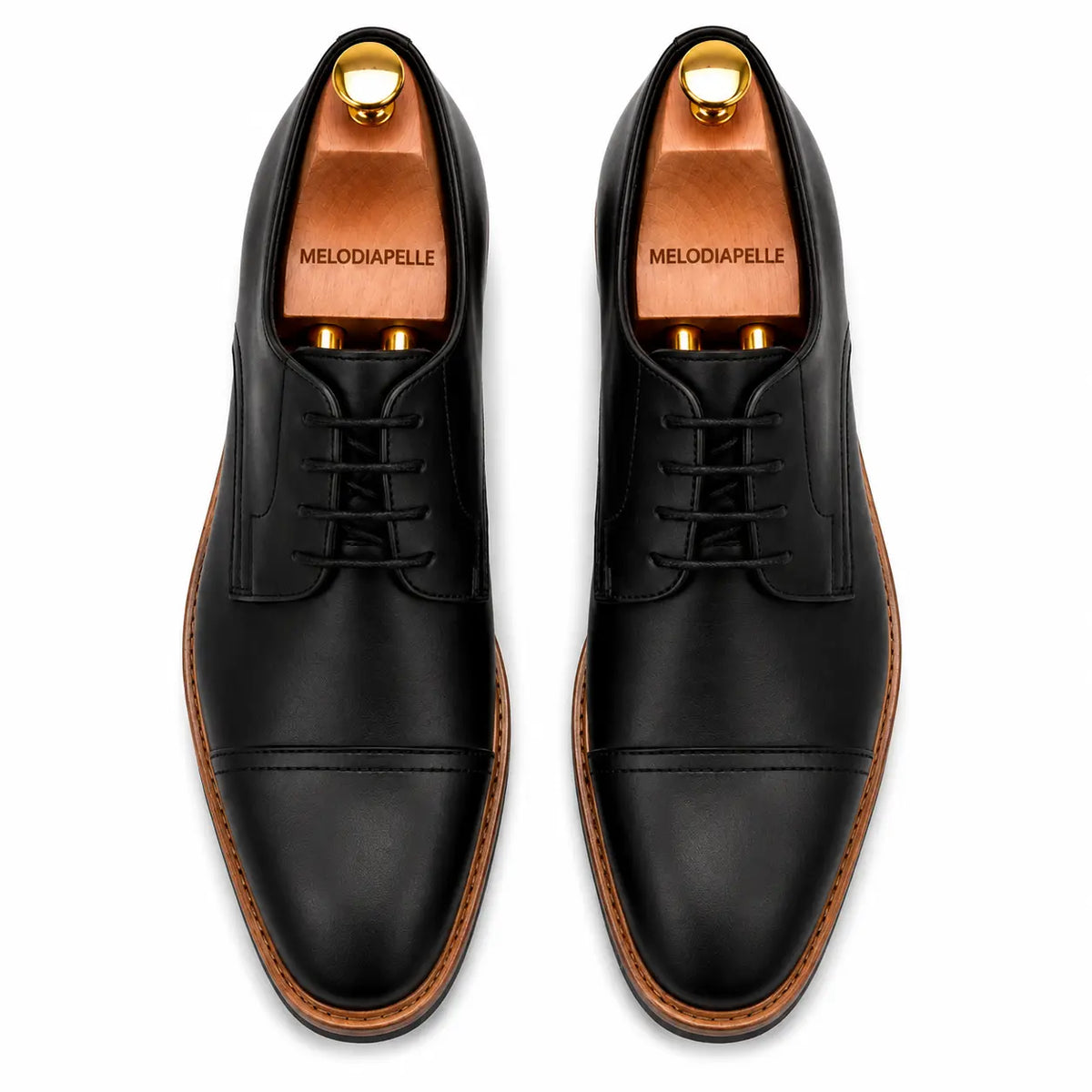 Max Cap-Toe Derby for Men - Nubuck Goodyear Welted Leather Shoes