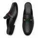 Mirepoix Web-Stripe Grained Mule for Men - Backless Block-Heel Shoes