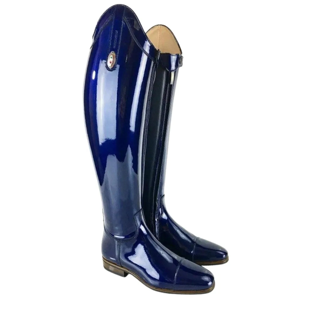 Mentrida Gloss Patent Dress Riding Boot for Men - Patent Dressage Boots