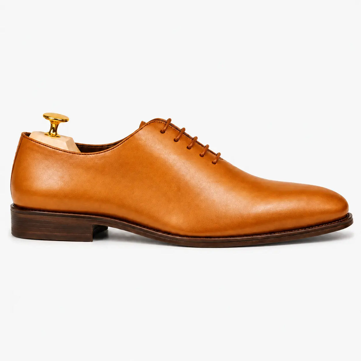 Macao Wholecut Oxford for Men - Goodyear Welted Seamless Leather Dress Shoes