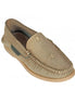 Mendaro Perforated Nubuck Boat Shoe for Men - Slip-On Boat Shoes