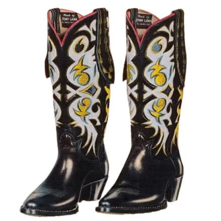Morton Painted Flame Cowboy Boot for Men - Statement Cowboy Boots
