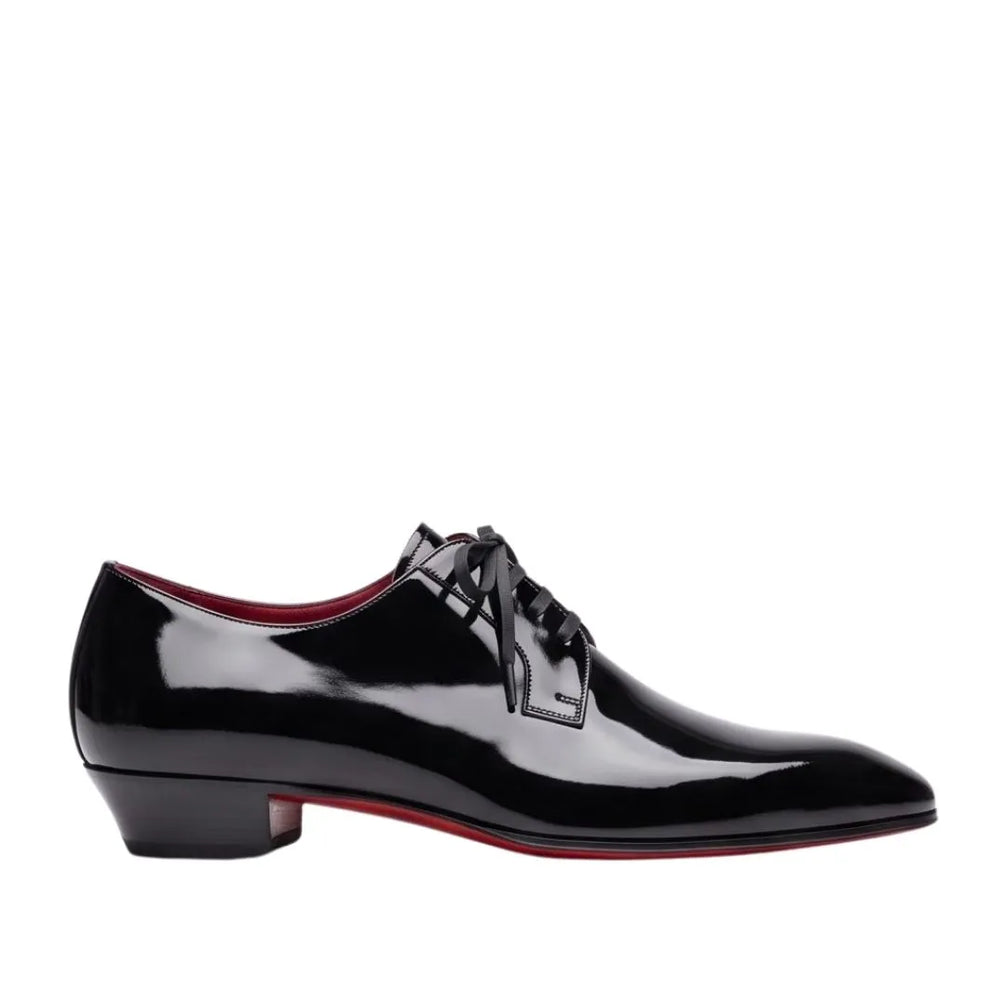 Masino Patent Evening Derby for Men - Patent Leather Derby Shoes