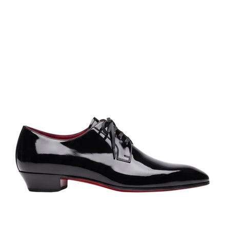 Masino Patent Evening Derby for Men - Patent Leather Derby Shoes