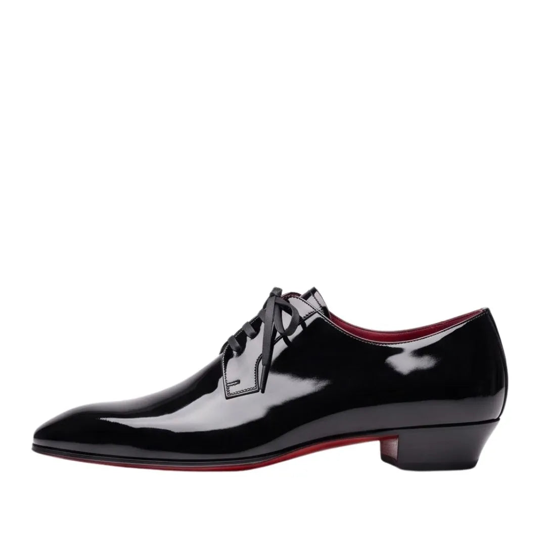 Masino Patent Evening Derby for Men - Patent Leather Derby Shoes