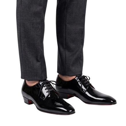 Masino Patent Evening Derby for Men - Patent Leather Derby Shoes