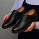 Manchester Pebble-Grain Derby for Men - Lug-Sole Leather Formal Shoes