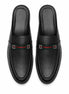 Mirepoix Web-Stripe Grained Mule for Men - Backless Block-Heel Shoes