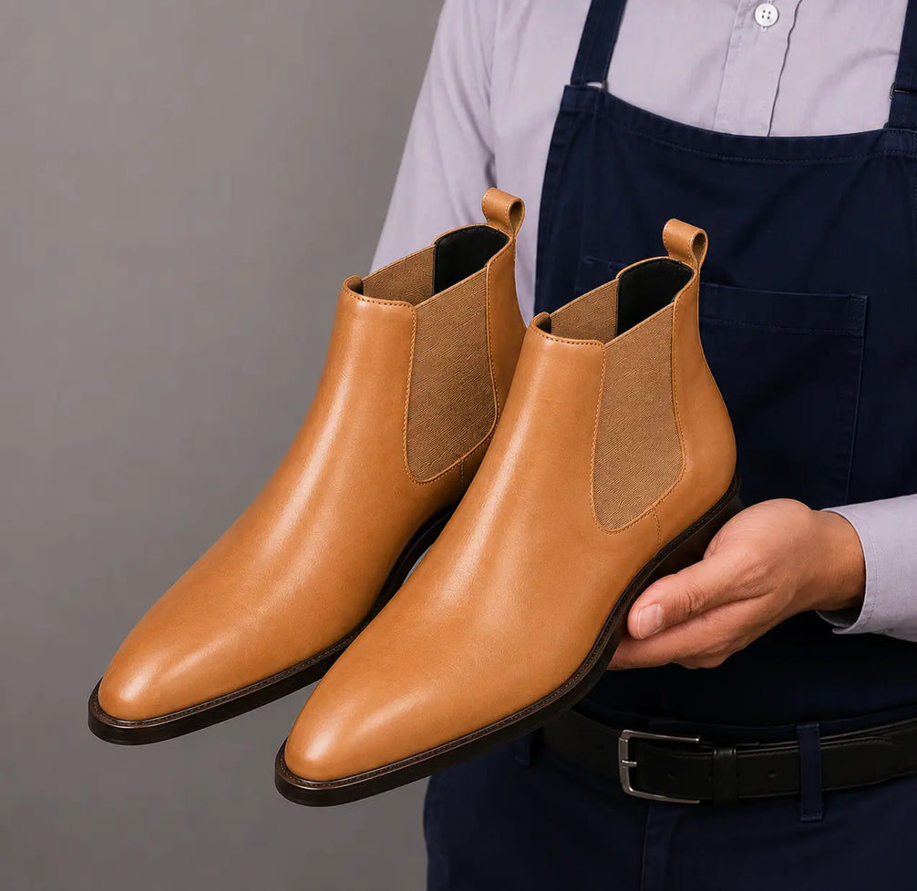 Mazarine Chelsea Boot for Men - Goodyear Welted Full-Grain Leather Boots