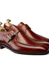 Massa Apron Split-Toe Single Monk Strap for Men - Polished Leather Dress Shoes