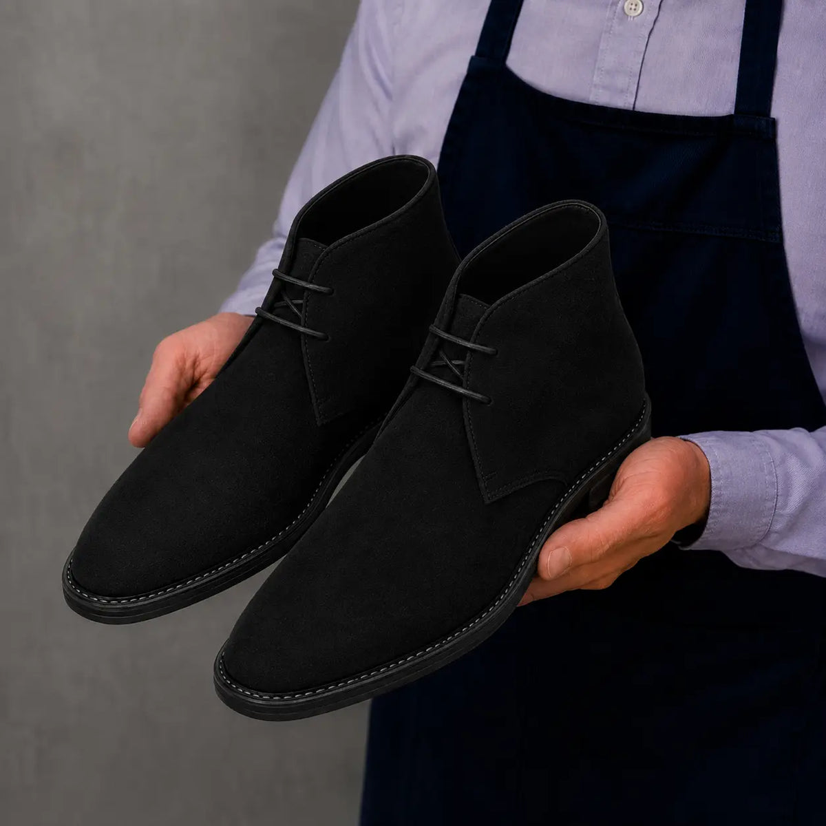 Maringa Suede Chukka Boot for Men - Goodyear Welted Leather Sole Boots