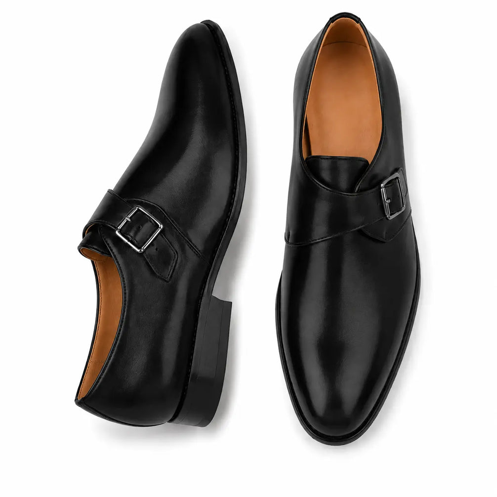 Madrid Single Monk Strap for Men - Goodyear Welted Full-Grain Leather Shoes