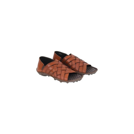 Mirtos Woven Slide Sandal for Men - Hand-Woven Leather Slides