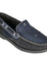Mallabia Eyelet Slip-On Boat Shoe for Men - Leather Boat Slip-Ons
